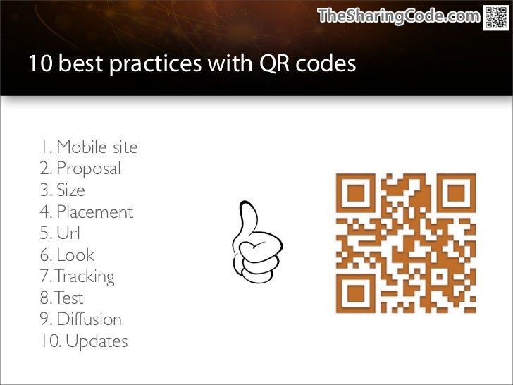 10 Best practices with QR codes