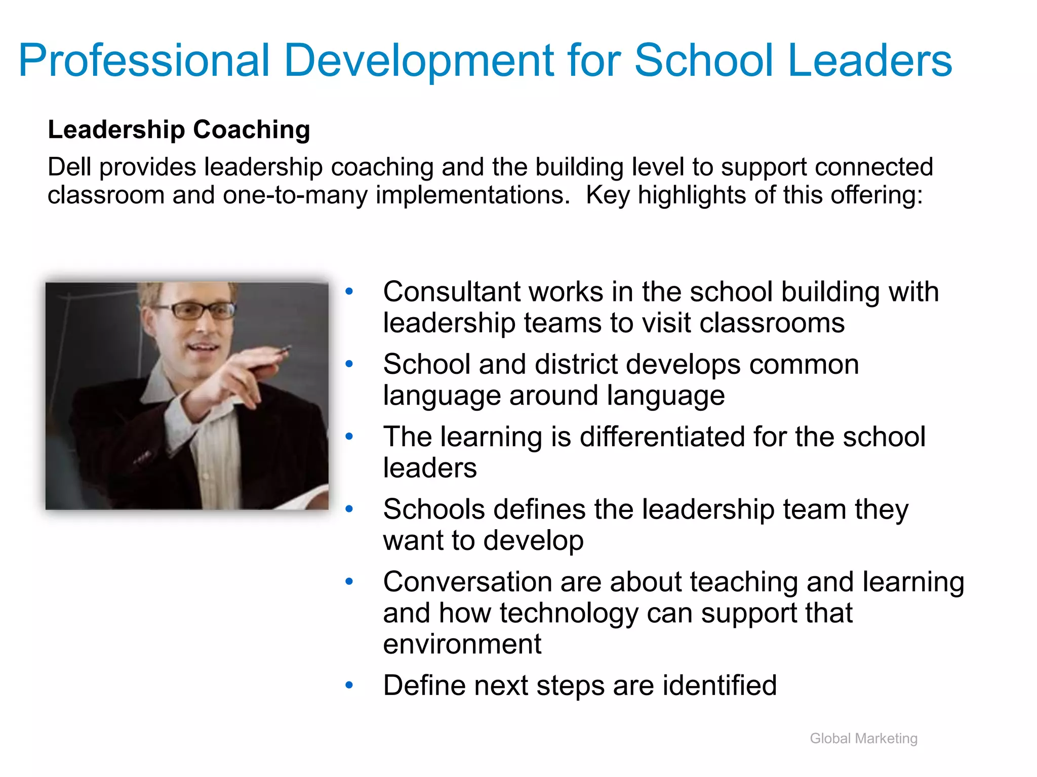 Dell Professional Learning OptionsA conceptual framework for understanding professional learning for schools Professional GrowthTrainingExperience61