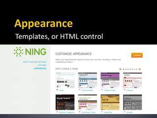 AppearanceTemplates, or HTML control