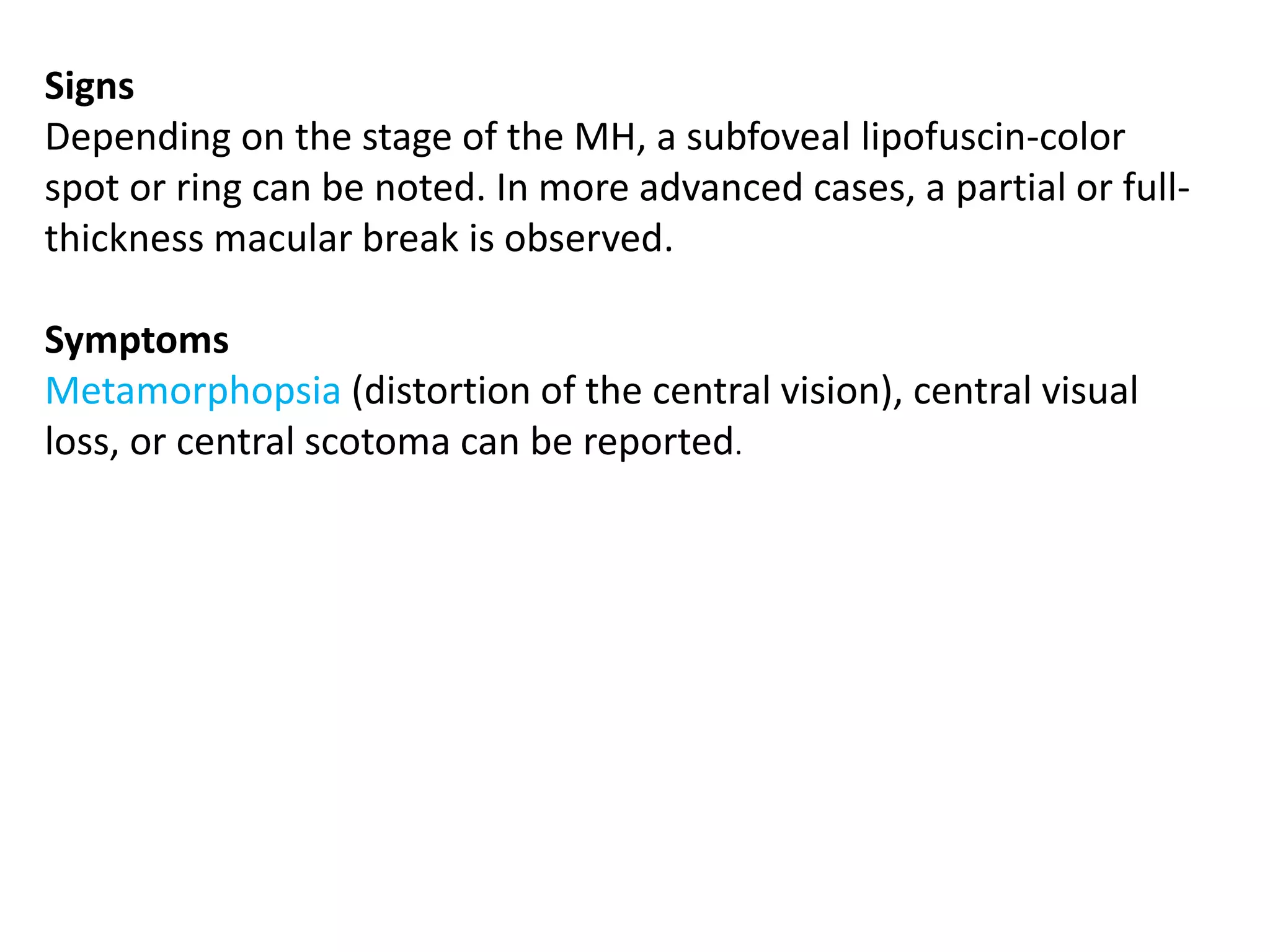 Macular hole | PPTX