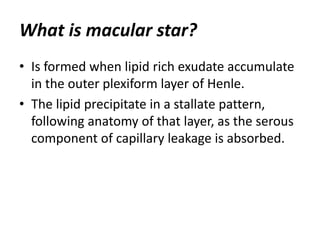 Macular star | PPTX