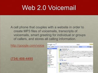 Location Mobile BloggingPosting an image, audio file, or text message to a specific location on a map directly from your cell phone.