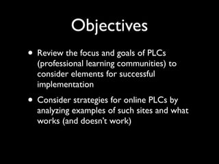 MACUL - Online PLCs