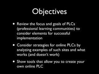 MACUL - Online PLCs