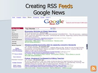 Creating RSS  Feeds Google News 