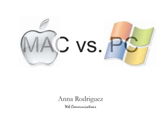 MAC vs. PC Anna Web Communications 