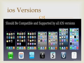 
ios Versions
 