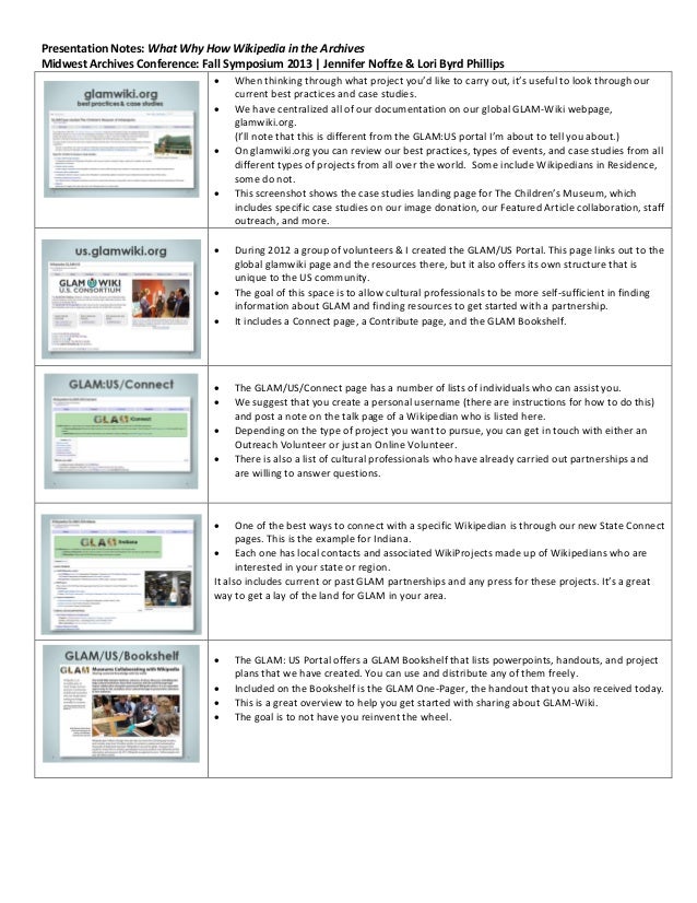 Wikipedia In The Archives What Why How Notes