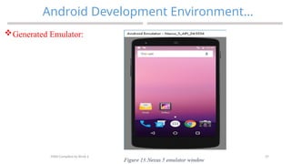 37
Android Development Environment…
MAD-Compiled by Biruk S.
Generated Emulator:
 