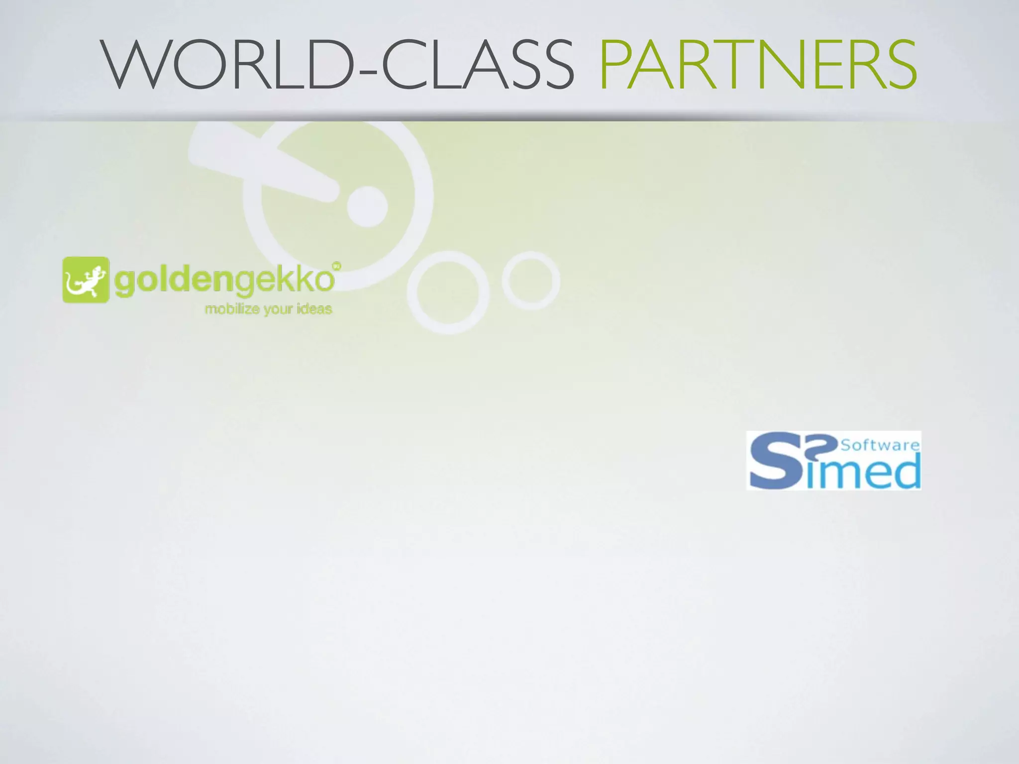 OUR SERVICES


 Strategic
              RD      Ui, Ux  Uc
Consulting


   iOS       Android   Web / HTML5



Windows 8
 