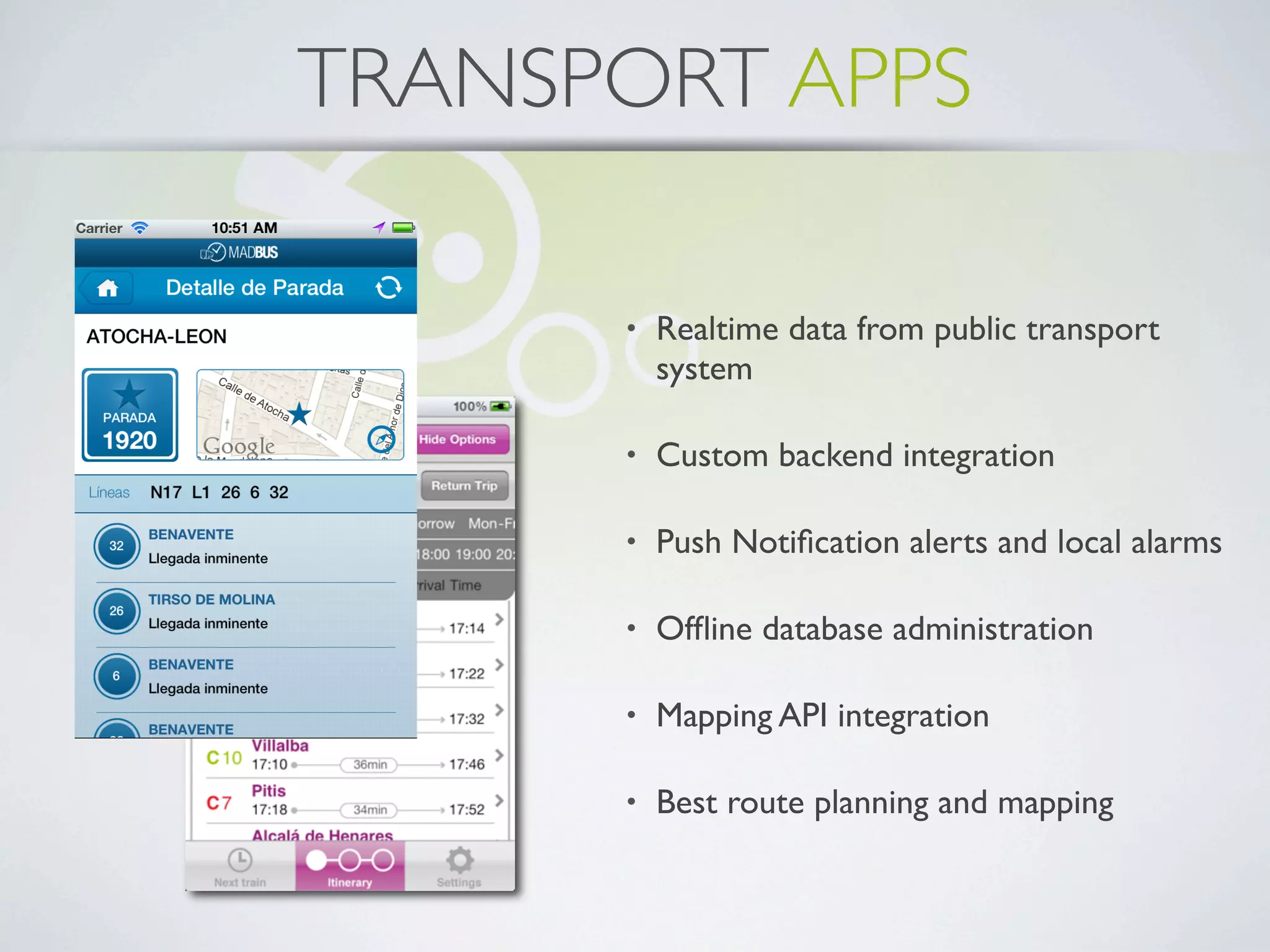 TRANSPORT APPS
 