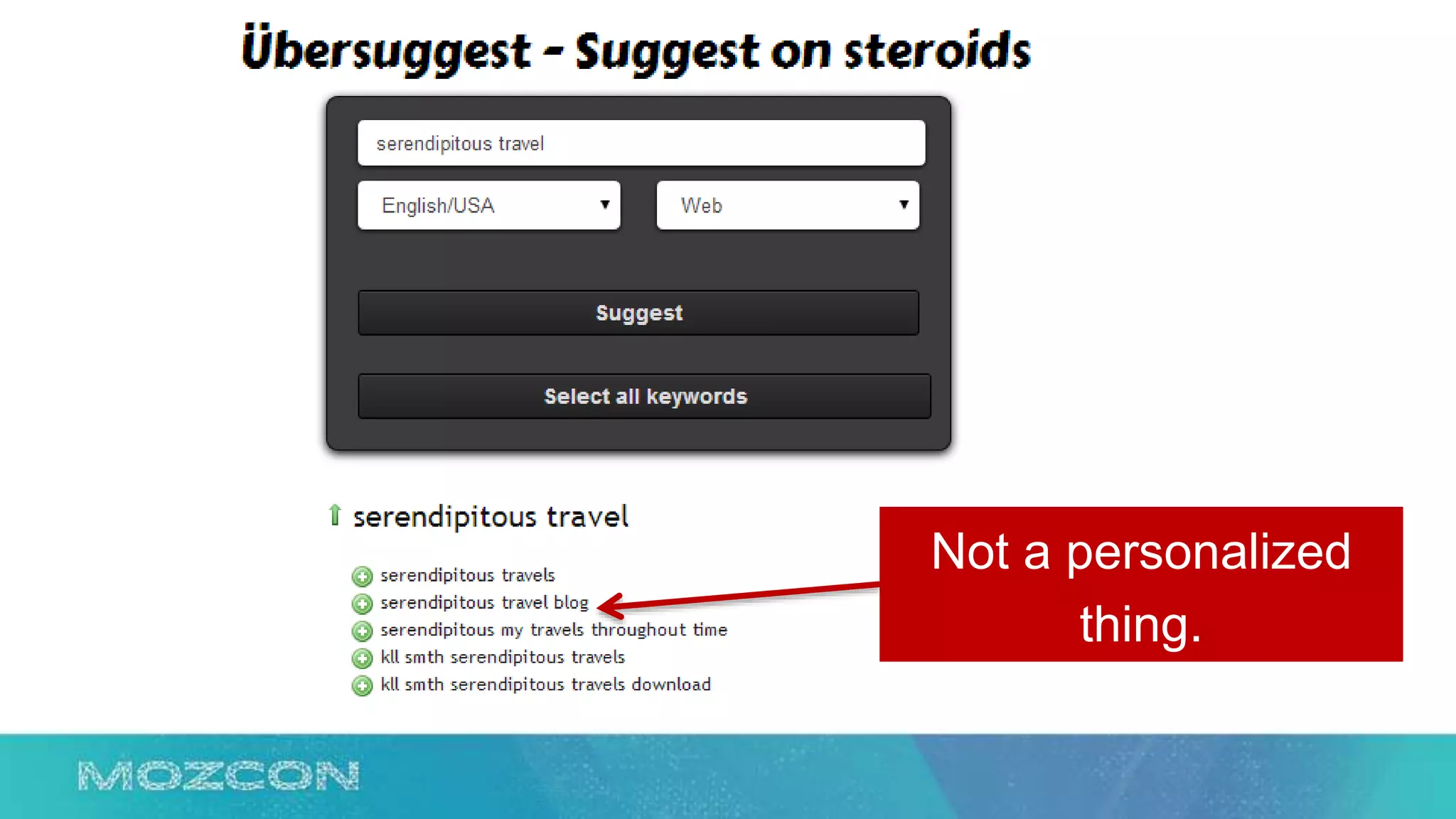 Not a personalized
thing.
 