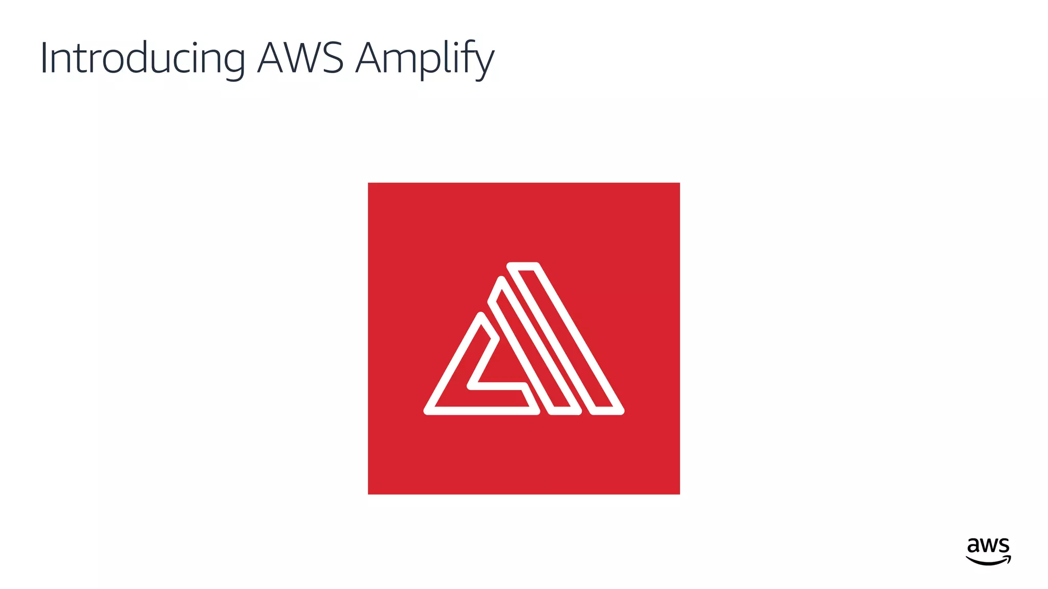 © 2019, Amazon Web Services, Inc. or its affiliates. All rights reserved.
Introducing AWS Amplify
 