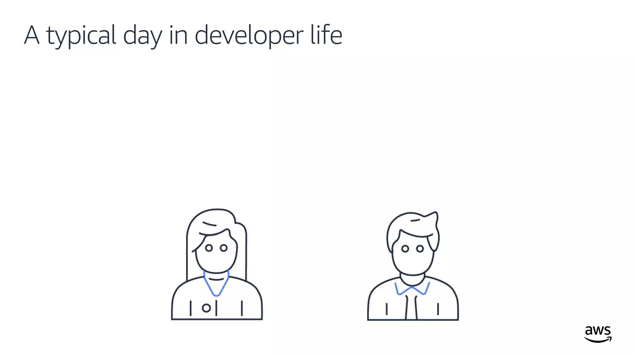 © 2019, Amazon Web Services, Inc. or its affiliates. All rights reserved.
A typical day in developer life
 