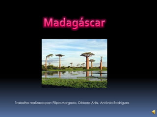 MadagáscarTrabalho realizado por: Filipa Morgado, Débora Arêz, Antónia Rodrigues