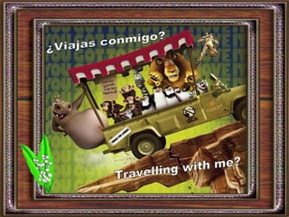 ¿Viajas conmigo? Travelling with me? 
