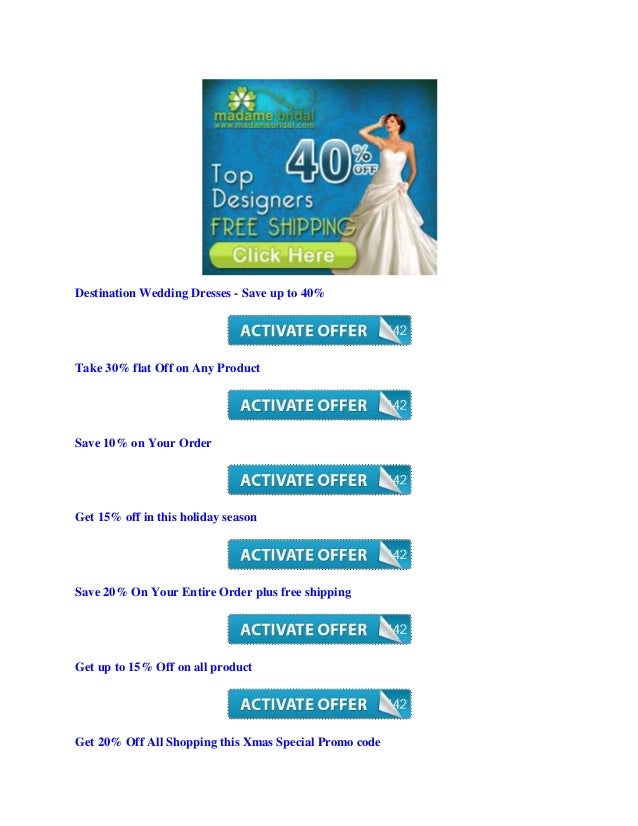 Madame Bridal Coupon Code