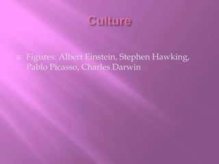 CultureFigures: Albert Einstein, Stephen Hawking, Pablo Picasso, Charles Darwin