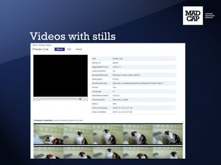 Videos with stills 