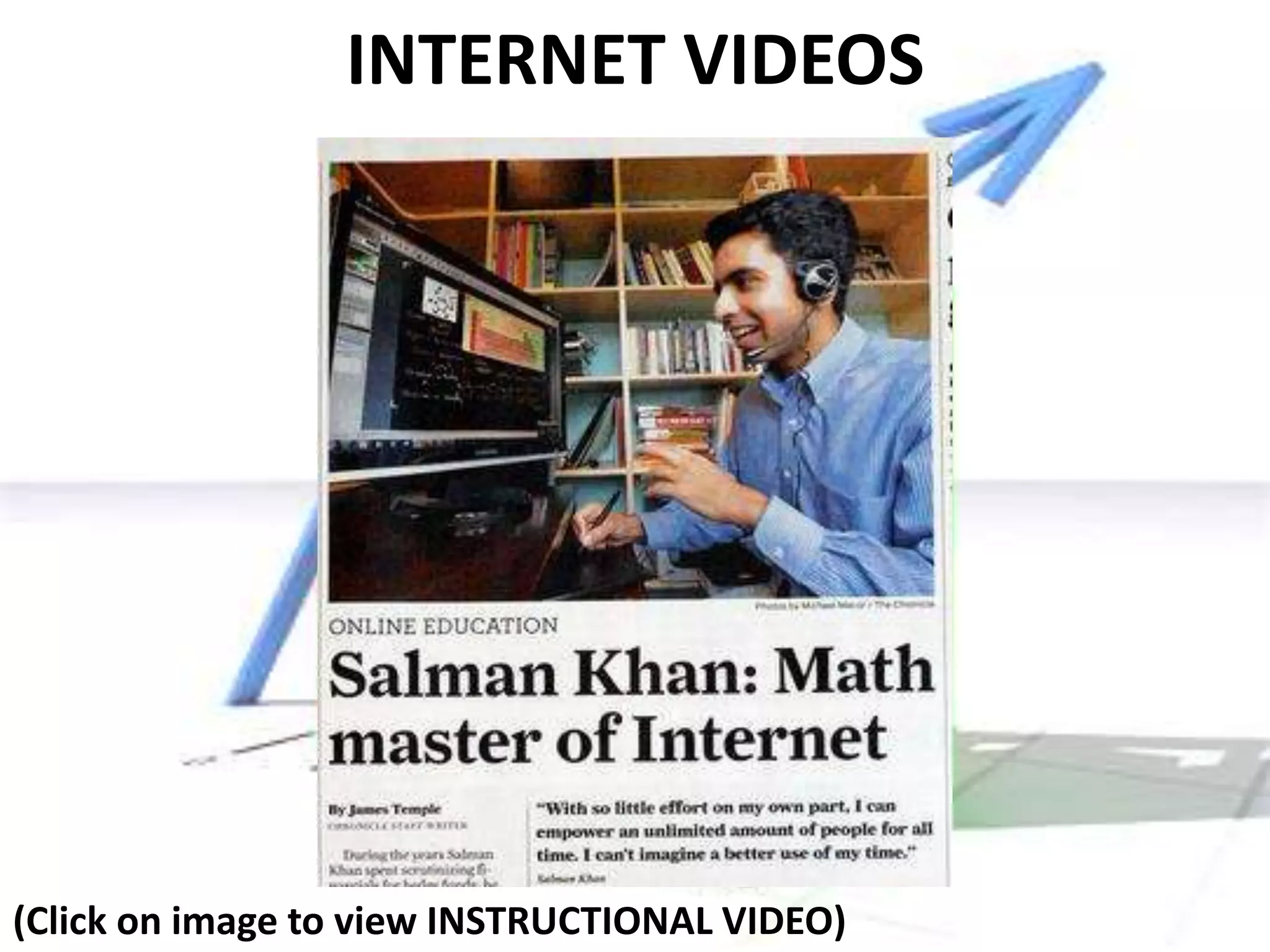 INTERNET VIDEOS




(Click on image to view INSTRUCTIONAL VIDEO)
 