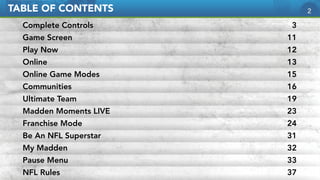 EA Sports Madden NFL 12 Game Manual | PDF