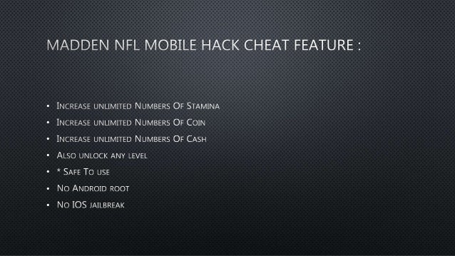 madden nfl mobile coin cash stamina hack cheats for android and i