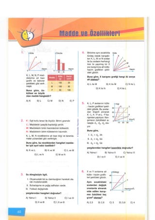 Maddeve özellikleri