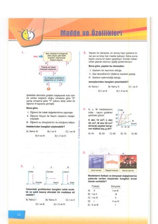Maddeve özellikleri