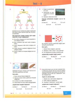 Maddeve özellikleri