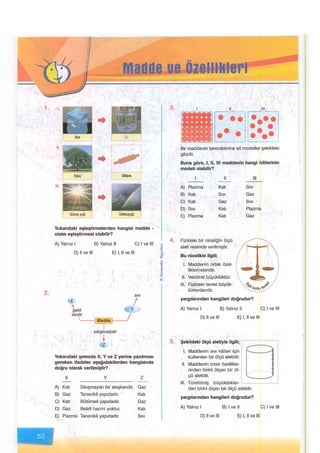 Maddeve özellikleri