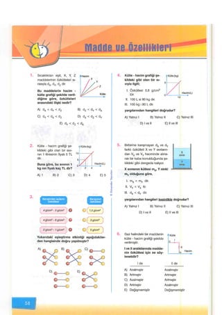 Maddeve özellikleri