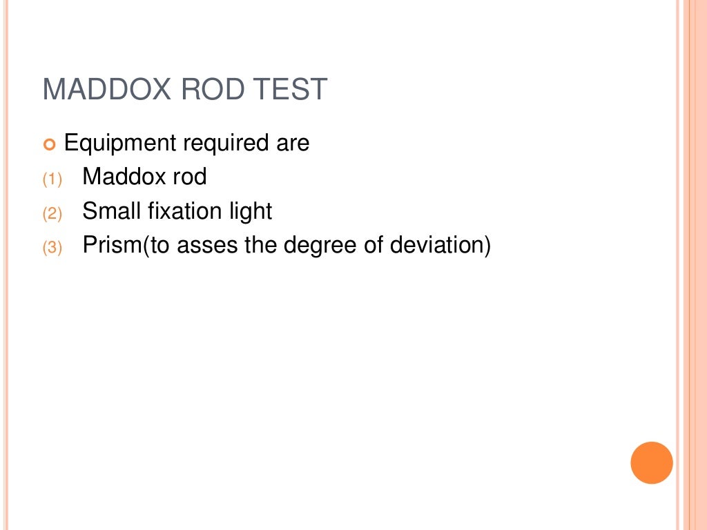 Maddox rod