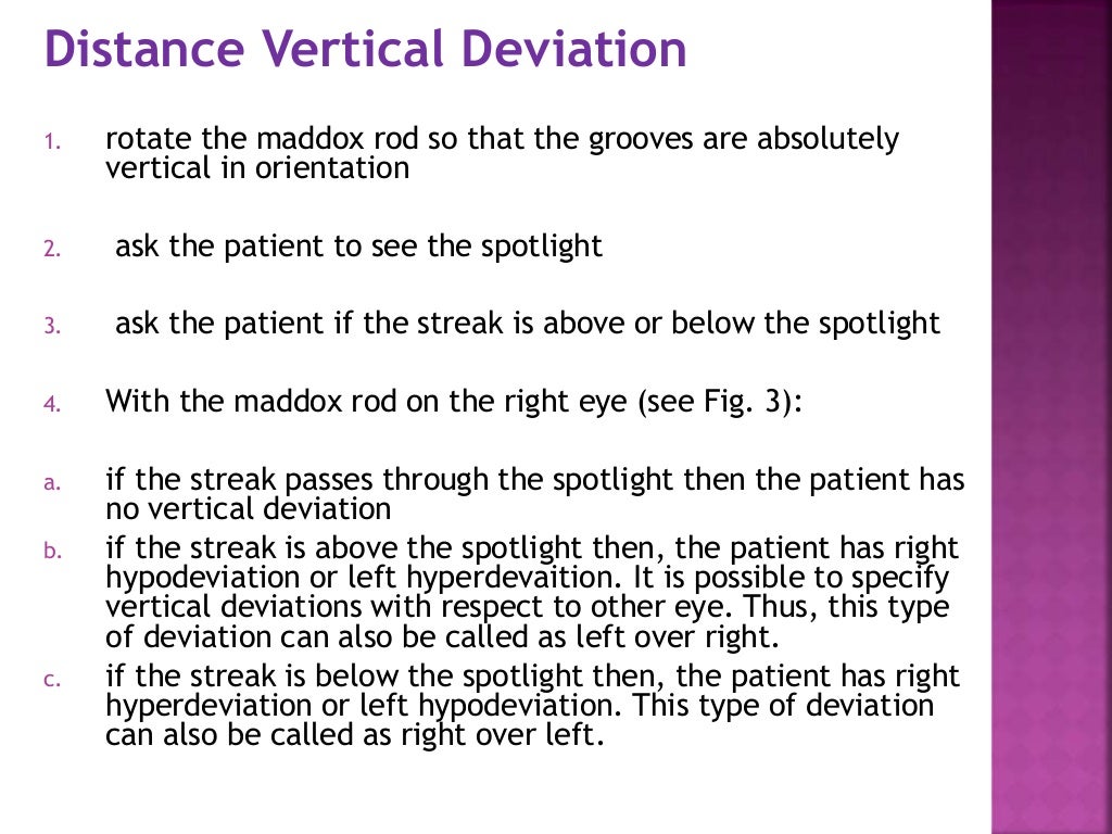 Maddox rod and double maddox rod
