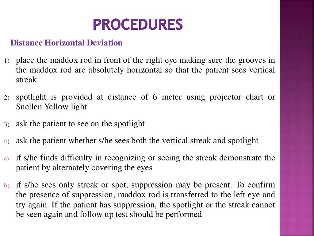 Maddox rod and double maddox rod