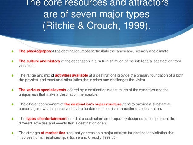 Discuss the plan you would take to plan a new tourism destination. image