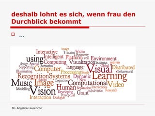 deshalb lohnt es sich, wenn frau den Durchblick bekommt   … 