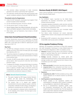 MADE EASY CURRENT AFFAIR MAGAZINE 2025 GATE EASE | PDF
