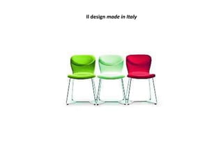 Il design made in Italy
 