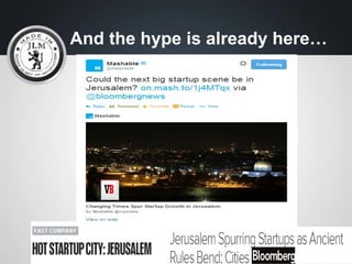 Jerusalem Startups by Location
 
