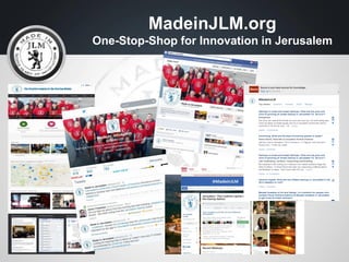 Home to 500+ Startups-
Innovation is All Around
Har Hotzvim
Ein Karem
Malha
Givat Ram
Emek-
Talpiot
Center
Givat Shaul
 