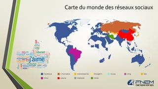 Carte du monde des réseaux sociaux
 