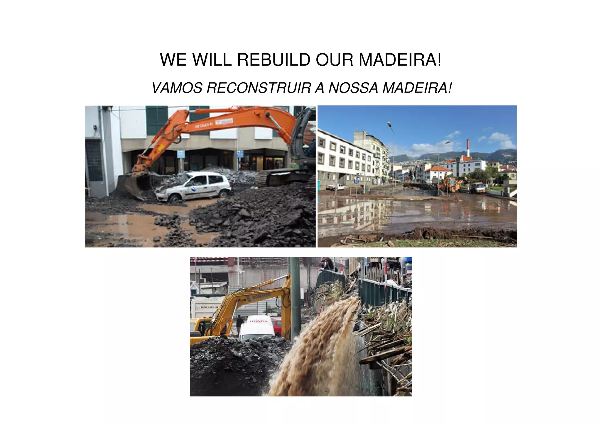 WE WILL REBUILD OUR MADEIRA!
VAMOS RECONSTRUIR A NOSSA MADEIRA!