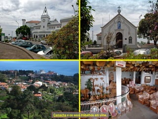 Camacha  e os seus trabalhos em vime. 