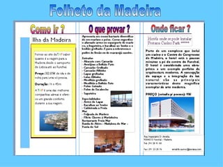 Folheto da Madeira 