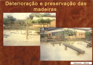 Deterioração e preservação das 
madeiras 
Marcore - África 
 