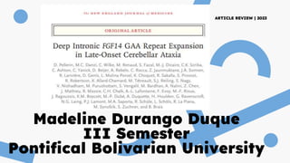 ARTICLE REVIEW | 2023
Madeline Durango Duque
III Semester
Pontifical Bolivarian University
 