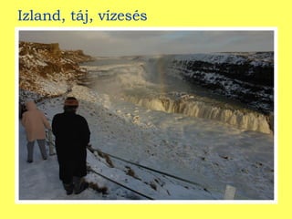 Izland, táj, vízesés 