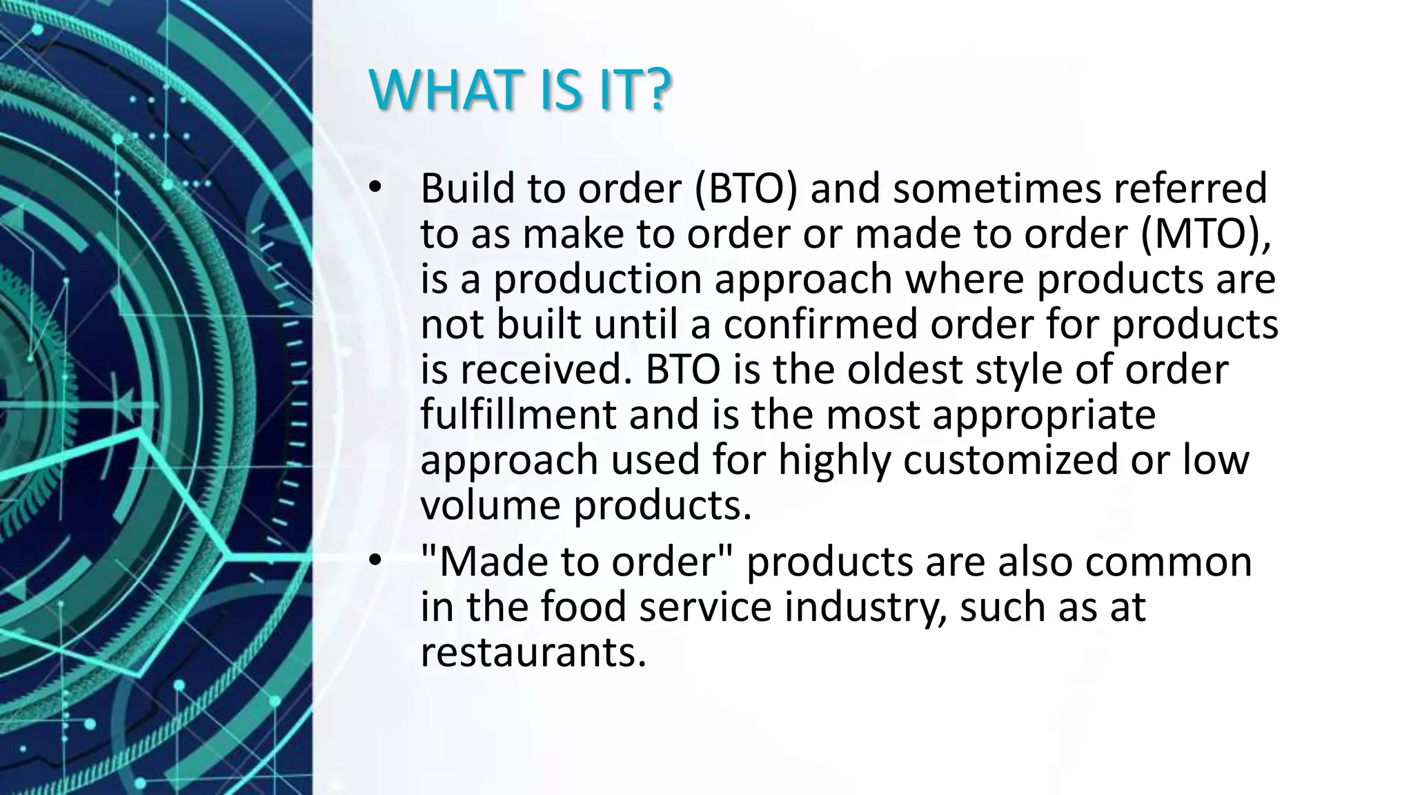 Made to order presentation | PPTX