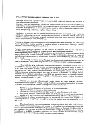 Interventii ADHD