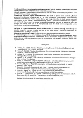 Interventii ADHD
